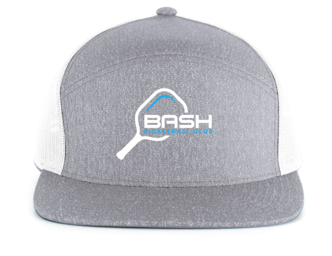 Men's Gray/White Trucker Snapback Cap